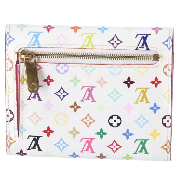 Louis Vuitton x Murakami Kaola White Multicolor Trifold Wallet M58081 Pink - Picture 3 of 7